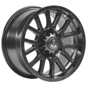 Axe AT1 Satin Black multi spoke Alloy Wheel