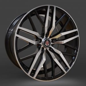 Axe EX30 Black Polished Face only multi spoke alloy wheel