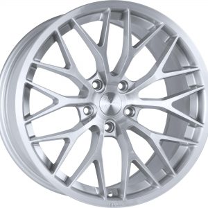 1Form Edition 1 Brushed Pure Silver Edition.1 EDT.1 split y spoke alloy wheel