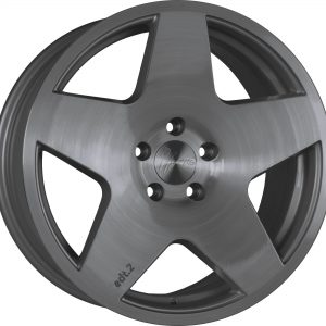 1Form Edition 2 Brushed Graphite Edition.2 EDT.2 split Y spoke alloy wheel