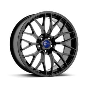 1Form Edition.1 Gloss Black Blue Cap EDT.1 alloy wheel