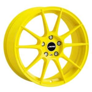 Autec Wizard Atomic Yellow Type W 10 spoke alloy wheel