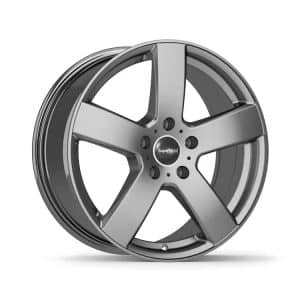Supermetal Bolt Matt Grey 5 spoke alloy wheel 1