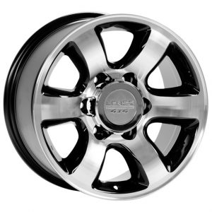Lenso PTB Black Polished Face alloy wheel