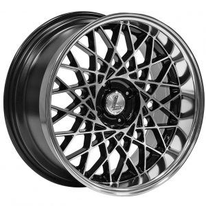 Lenso Eagle 2 Black Machine Face Polished Lip classic mesh alloy wheel