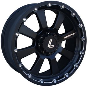 Lenso Intimidator 8 Matt Black 8 spoke alloy wheel