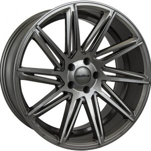 Calibre CCA Gunmetal Polished 900 twin spoke 10 spoke alloy wheel