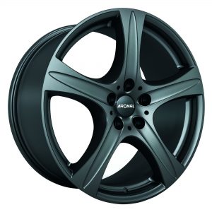 Ronal R55 SUV Matt Black angle 2000