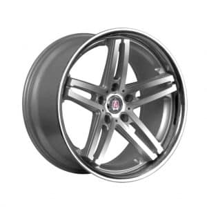 Axe EX11 Silver Polished Lip 1024 alloy wheel