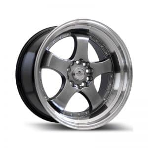 Forzza Flamber Hyper Black Machined 800 alloy wheel