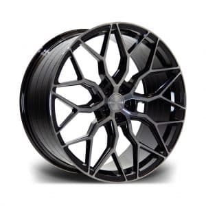 Riviera RF108 Black Polished Dark Tint Angle 1024 alloy wheel