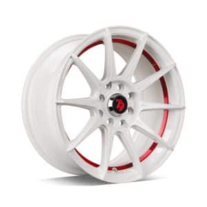 79Wheels SCF-F White Red Barrel alloy wheel