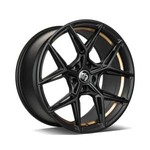 79Wheels SCF-B Matt Black Gold Barrel alloy wheel