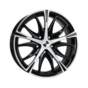 Wolfhart California Gloss Black Polished Angle alloy wheel