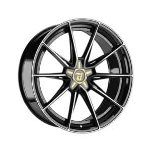 Wolfrace 71 Urban Racer Gloss Raven Black Polished alloy wheel