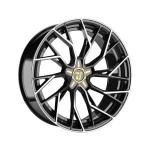 Wolfrace 71 Voodoo Gloss Raven Black Polished alloy wheel