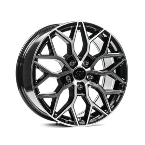 1AV ZX12 Transit Black Polished angle 1 alloy wheel